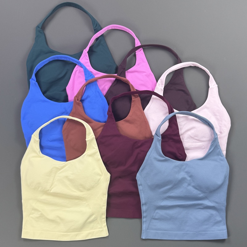 Pilates Yoga Jacket - Женский спортивный топ-халтер на бретелях, без