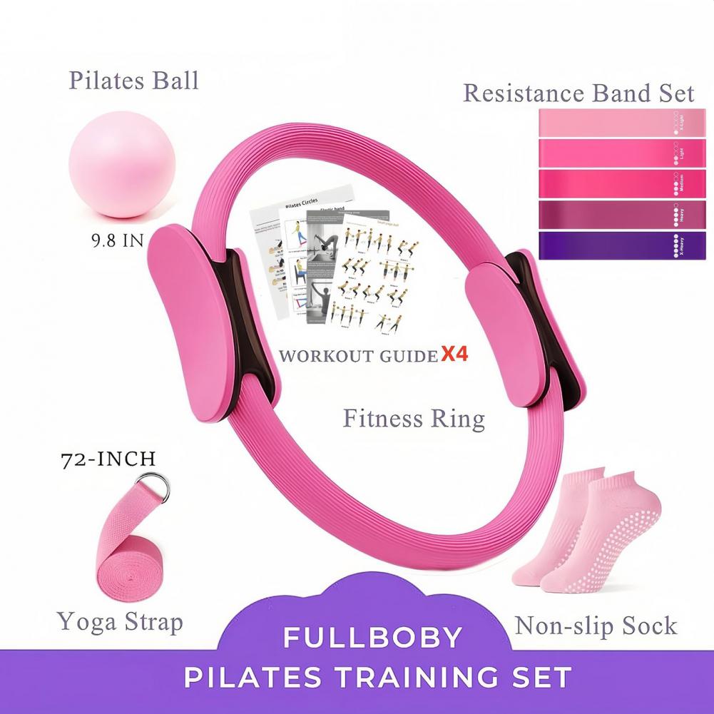 Набор для йоги и фитнеса из 9  – обзор и цена Pilates Yoga Resistance Ring