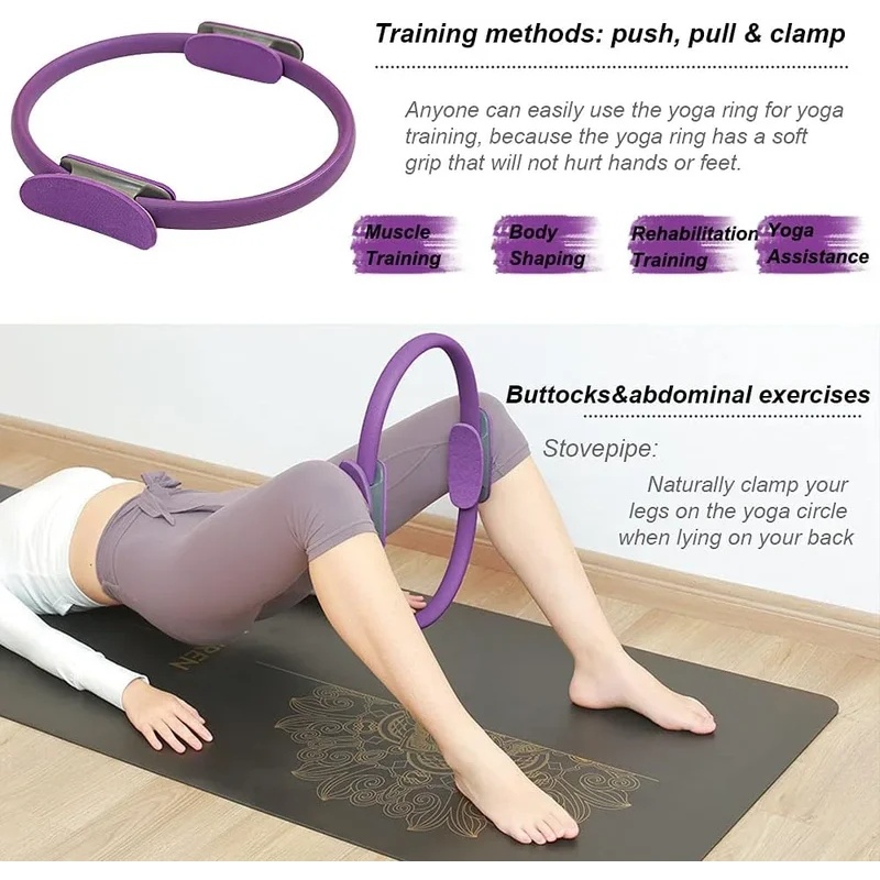 1 шт. Нескользящее кольцо для  – обзор и цена Pilates Yoga Resistance Ring